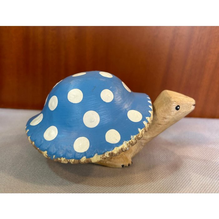 Ahşap Kaplumbağa Mavi 13 cm 60039
