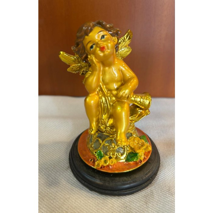 Resine Yaldızlı 1 ci  Melek  9 cm 57305