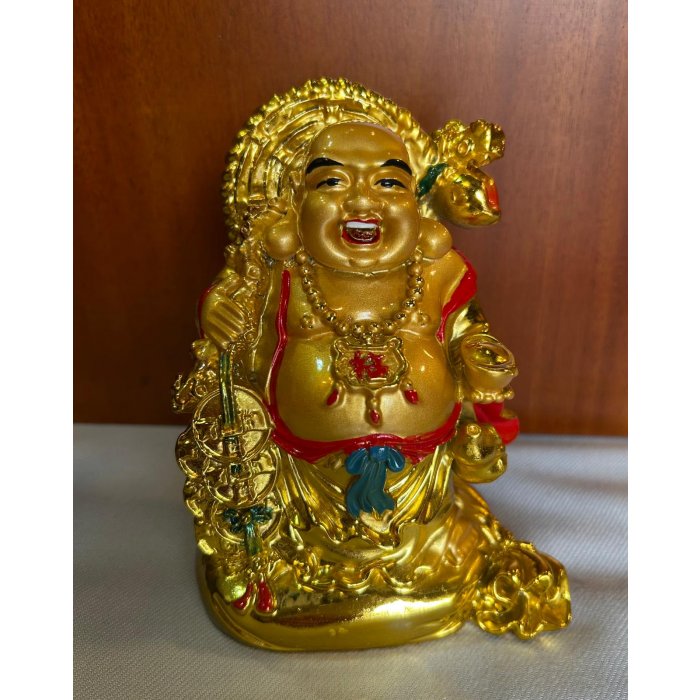 Resine Yaldızlı Hotei 13 cm 57303