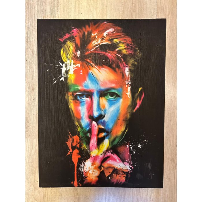 Ahşap Tabela Baskı 30/40 cm-David Bowie—60309