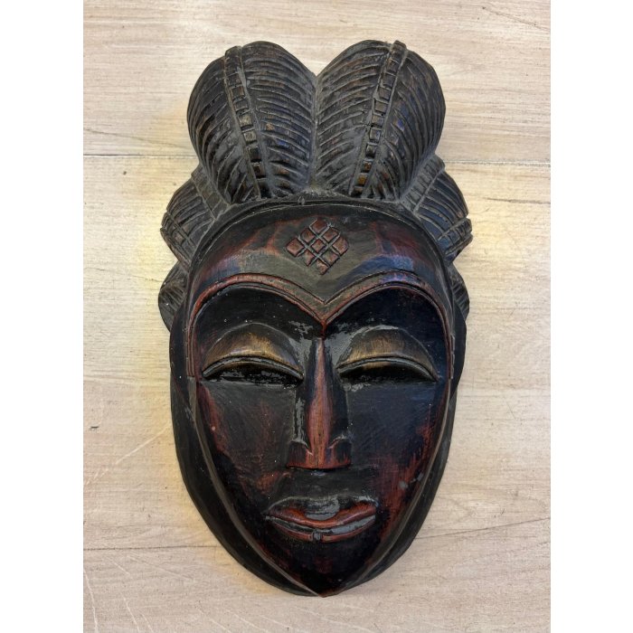 Ahşap Mask Afrika h35 cm 55208-4