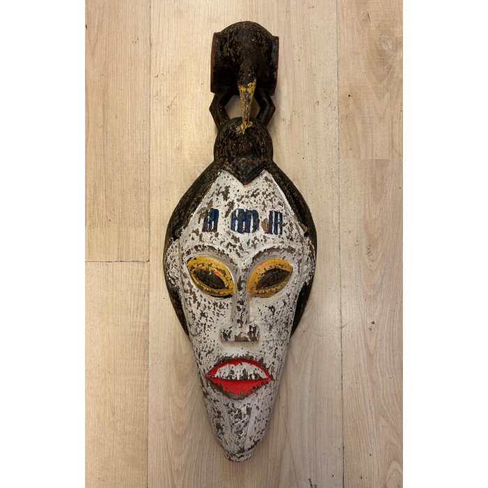 Ahşap Mask Antik h45cm 56823-6