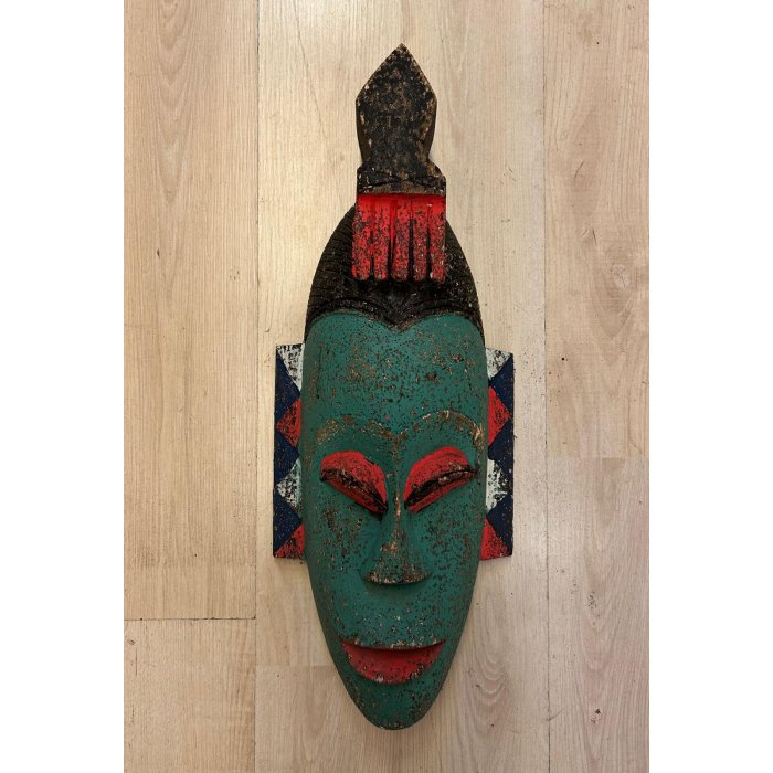 Ahşap Mask Antik h50 cm 56823-2