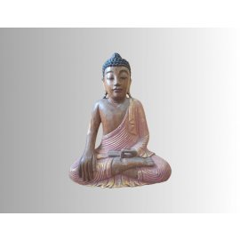 Ahşap El Oyması Buda Heykel 40cm -50669-