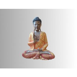 Ahşap El Oyması Buda Heykel 50cm -50674-