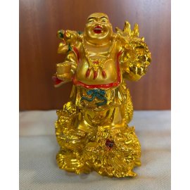 Resine Yaldızlı Hotei 13 cm. 57303