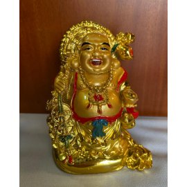 Resine Yaldızlı Hotei 13 cm 57303