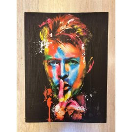 Ahşap Tabela Baskı 30/40 cm-David Bowie—60309