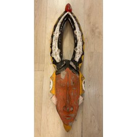 Ahşap Mask Antik h65 cm 56823-4